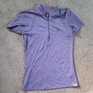 Schockemohle Xs Purple Short Sleeve Riding Top